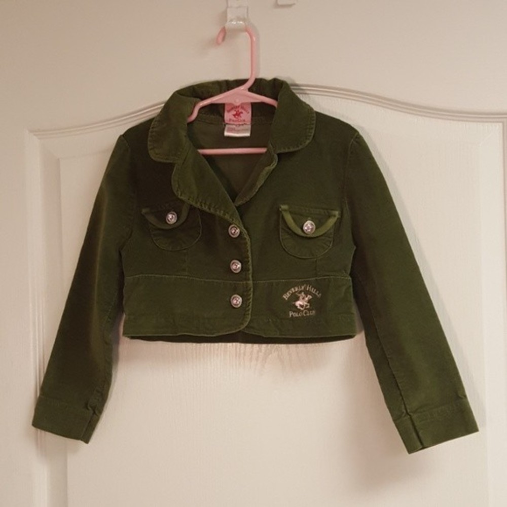 Green Beverly Hills Polo Club Crop Jacket